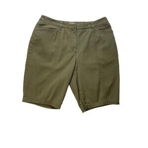 LIZWEAR by Liz Claiborne, Size 10, Olive Green Shorts